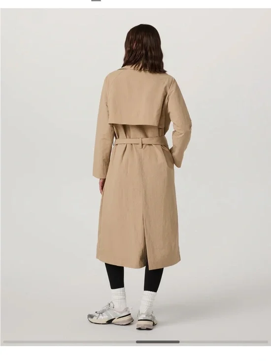 Vuori Rhodes Long Belted Trench Coat - Picture 2 of 6